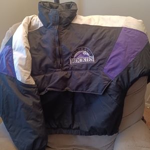 Vintage Colorado Rockies pullover jacket